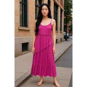 NINA LEONARD Women's Pink Dress MEDIUM
